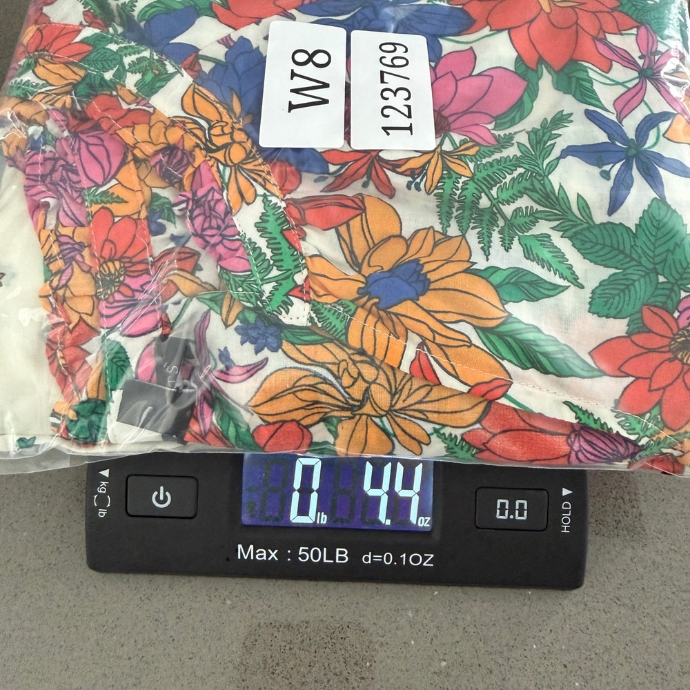 Talbots Blissful Floral Print Popover 3X White Multi Smocked Cuff Boho Blouse - Picture 8 of 9